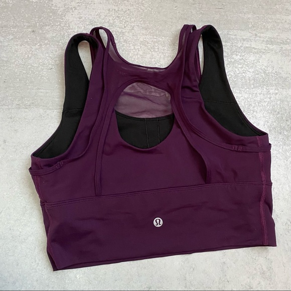 Lululemon || Double Tap Bra II Darkest Magenta 6 - Picture 3 of 5